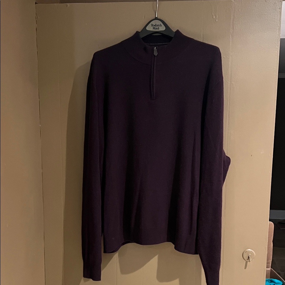 Men's Bloomingdale’s Cashmere Sweater Dark brown/purple Sz XXL